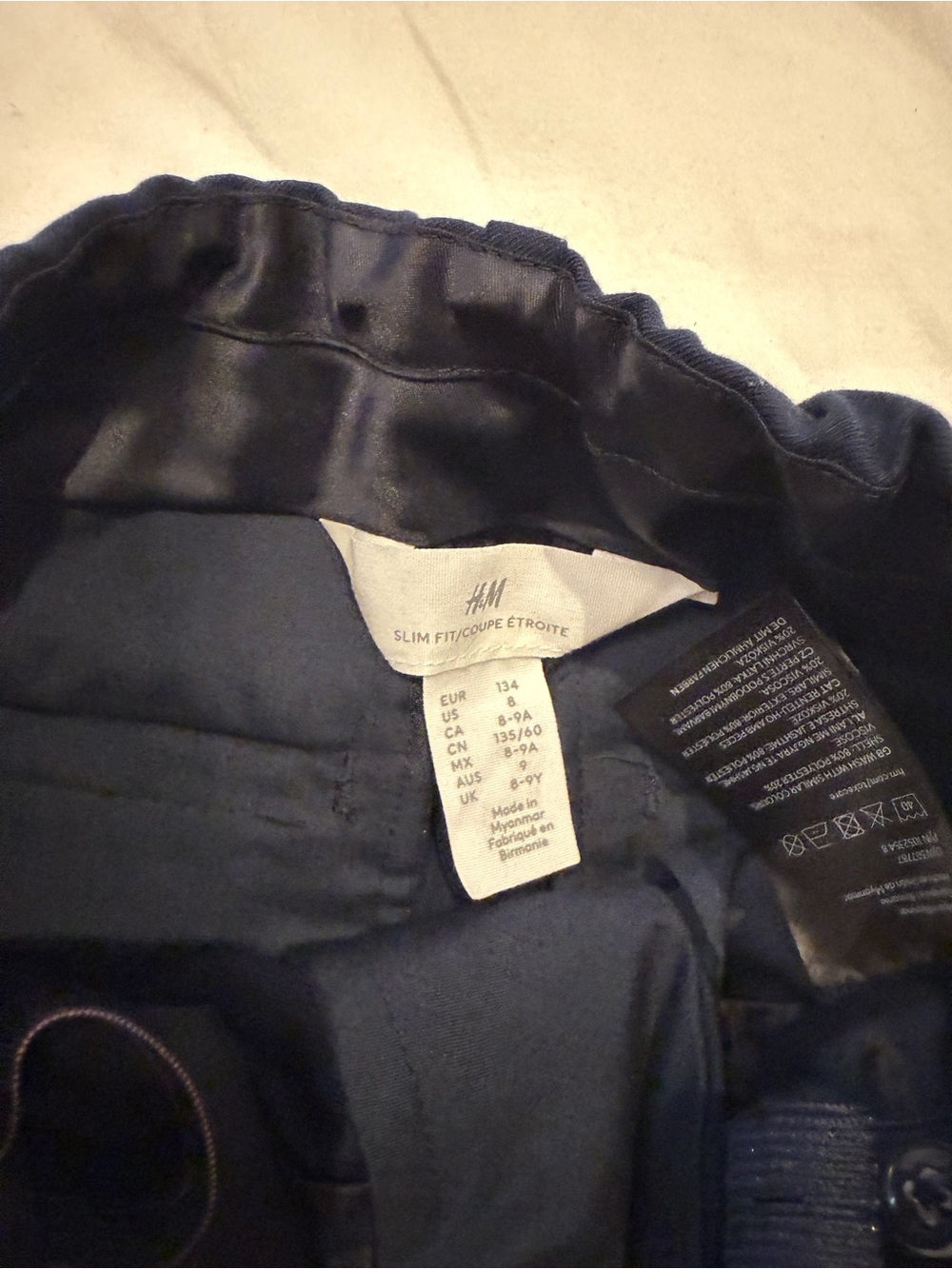 H&M Kids Navy Blue Blazer and pant suit - Picture 6 of 6